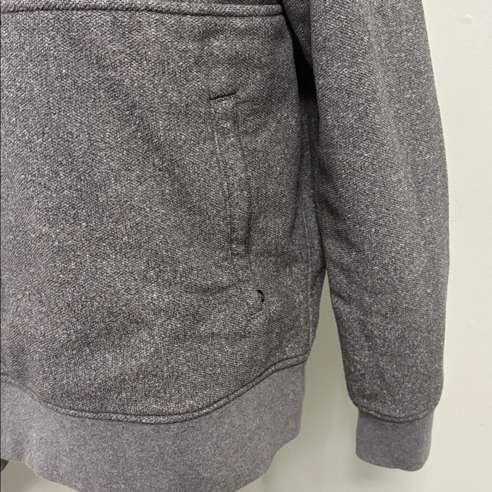J. Crew Half-Zip Pullover Marled Gray Polartec® Sweater Fleece Medium